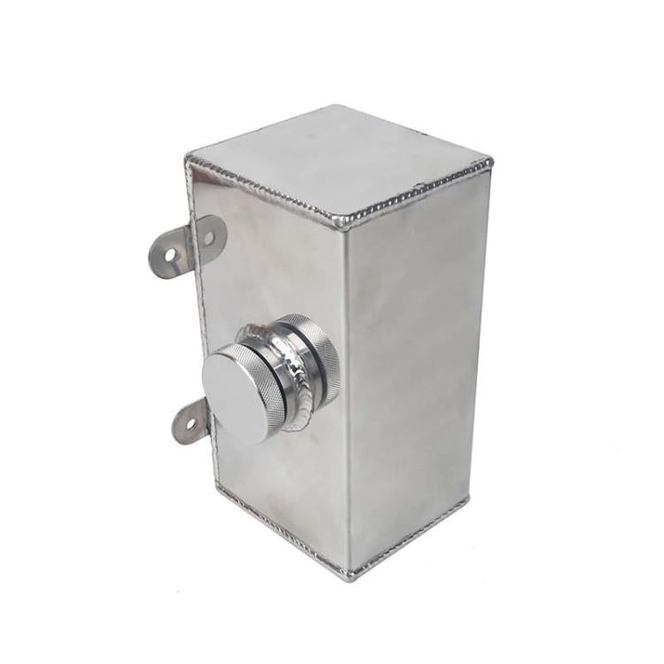 2L Car Modified Aluminum Alloy Auxiliary Water Tank Heat Dissipation Breathable Pot - Silver