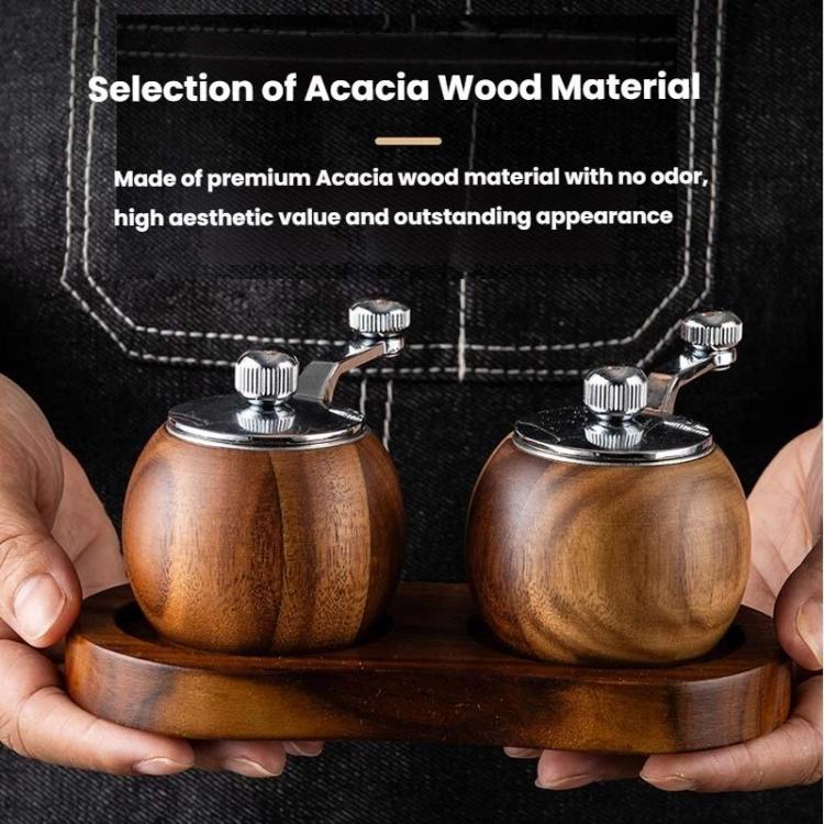 Single Ball Pepper Mill Hand-Crank Mini Ceramic Core Multi-Purpose Grinder