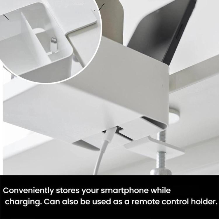 Adjustable Clamp-On Desktop Cup Holder Organizer For Phone, Remote, Plants, Water Bottle
