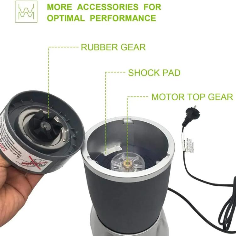 3pcs Black Rubber Gear For Nutribullet 600W 900W Blender Juicer Replacement Parts