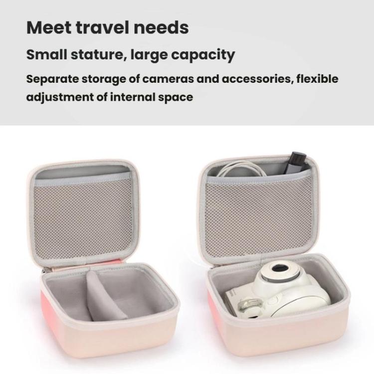 Cwatcun D218 Large Handheld Instant Camera Bag Portable Lightweight CCD Storage Bag - Gradient Pink