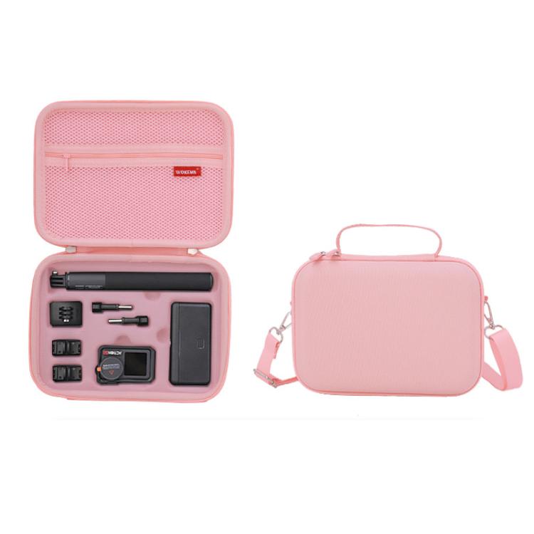 Carrying Case For DJI Action 5 Pro /Action 4 / Action 3 All-in-One Kit Durable Shoulder & Hand Carry Bag - Pink