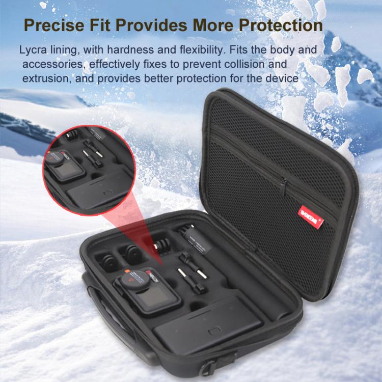 Carrying Case For DJI Action 5 Pro /Action 4 / Action 3 All-in-One Kit Durable Shoulder & Hand Carry Bag - Pink