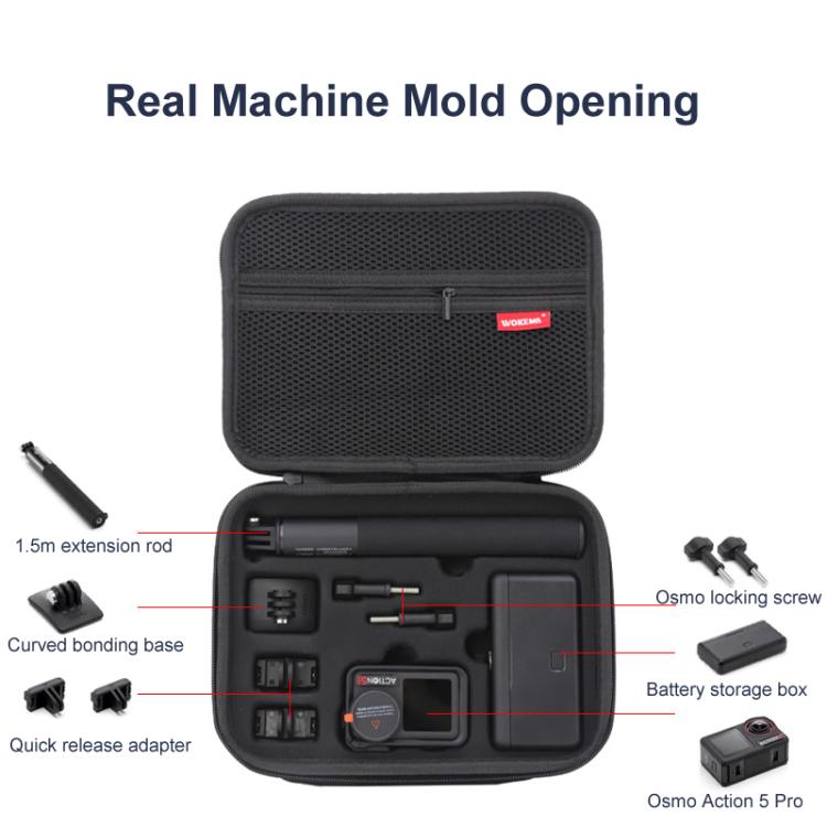 Carrying Case For DJI Action 5 Pro /Action 4 / Action 3 All-in-One Kit Durable Shoulder & Hand Carry Bag - Pink