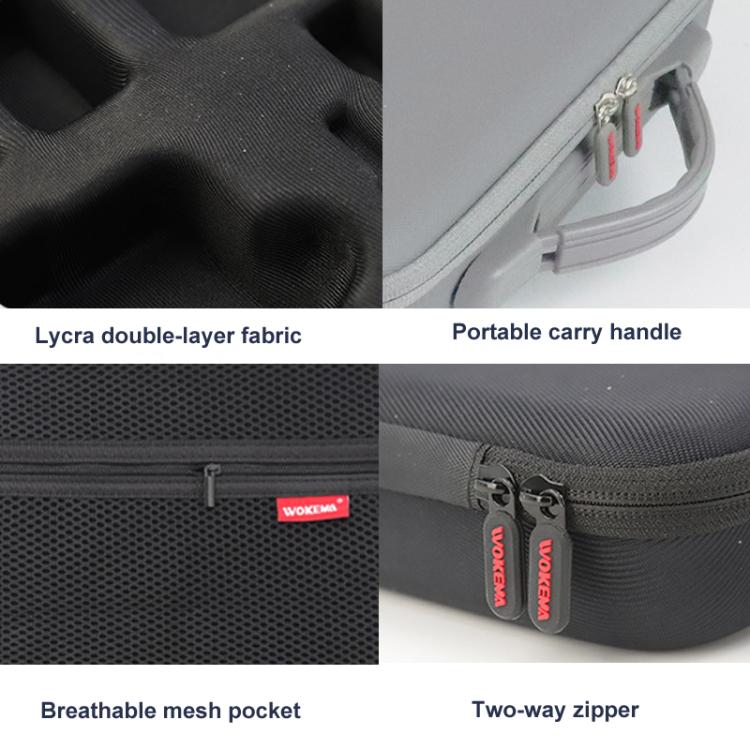 Carrying Case For DJI Action 5 Pro /Action 4 / Action 3 All-in-One Kit Durable Shoulder & Hand Carry Bag - Pink