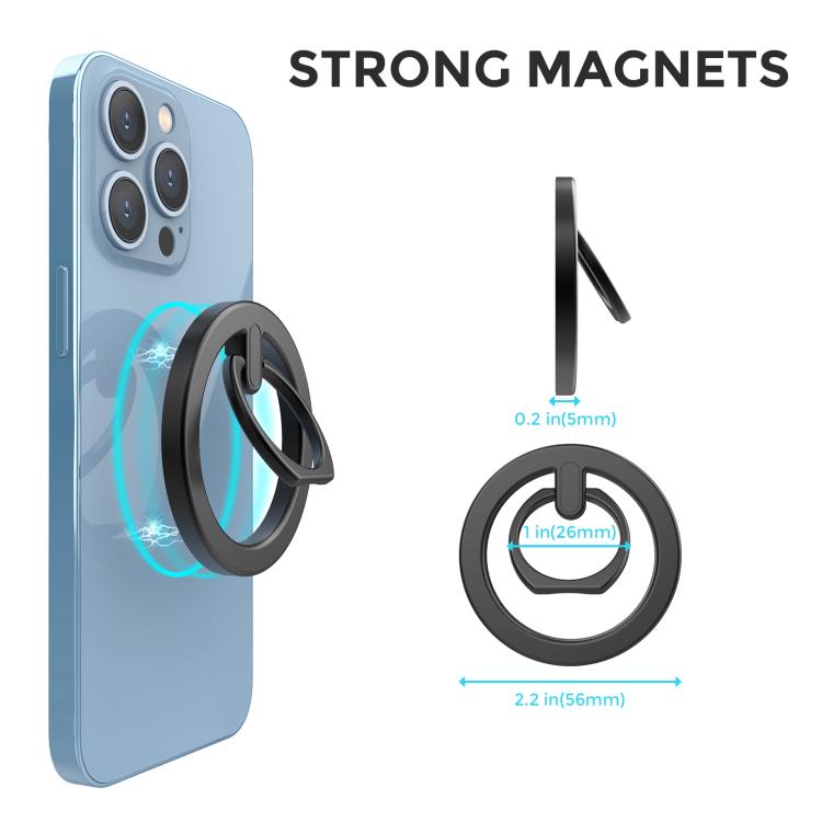 AhaStyle WG82 MagSafe Magnetic Suction Mount Zinc Alloy Ring Mount