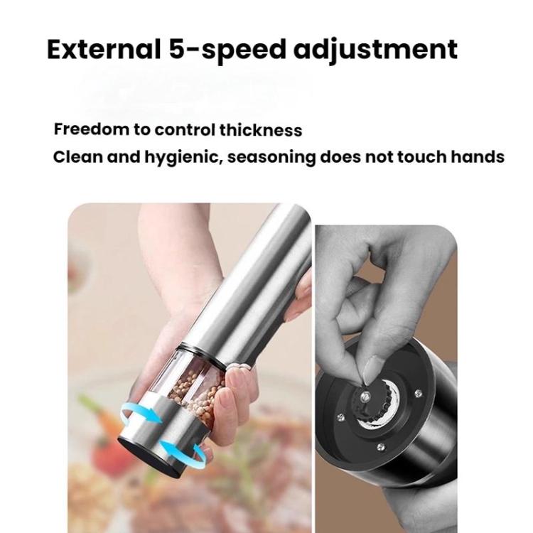 Portable Mini Electric Pepper Sea Salt Grinder - 569A