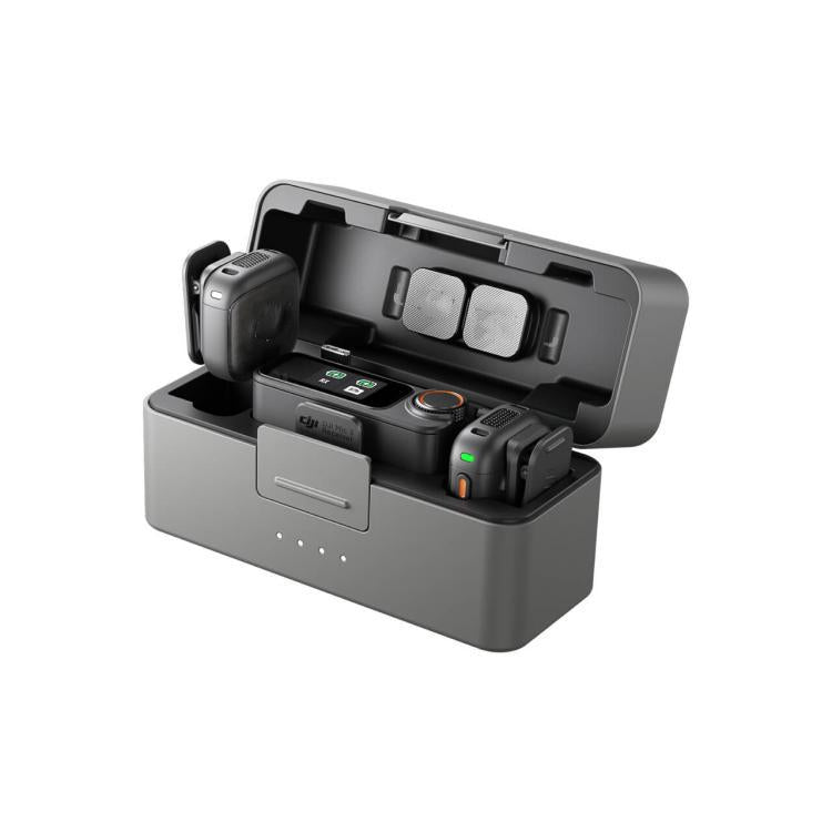 Original 2 TX + 1 RX + Charging Case + Camera Adapter For DJI Mic 3