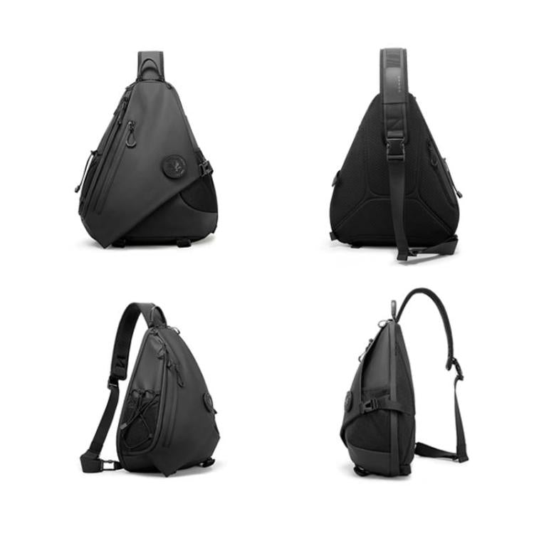 BANGE FW-232 Men Rreast Bag Large Capacity Outdoor Riding Backpack Shoulder Crossbody Bag - Black