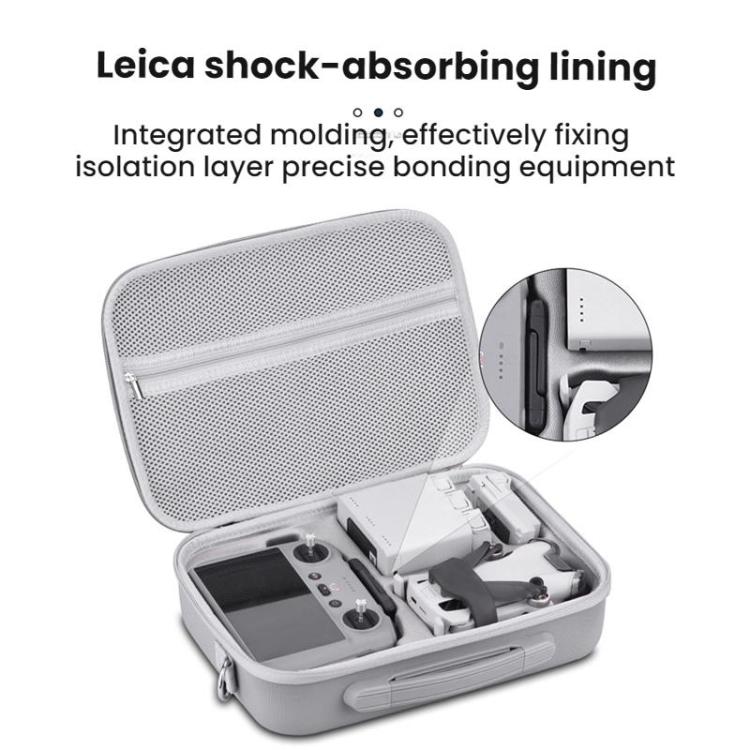 For DJI MINI 4 PRO BRDRC Remote Control Accessories Storage Handbag - Gray