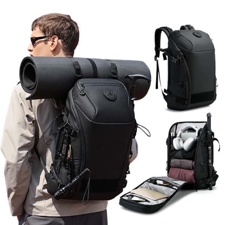 BANGE  FW-226 Men Outdoor Large Capacity Backpack Sports Bag - Black