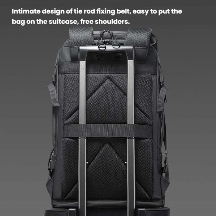 BANGE  FW-226 Men Outdoor Large Capacity Backpack Sports Bag - Black