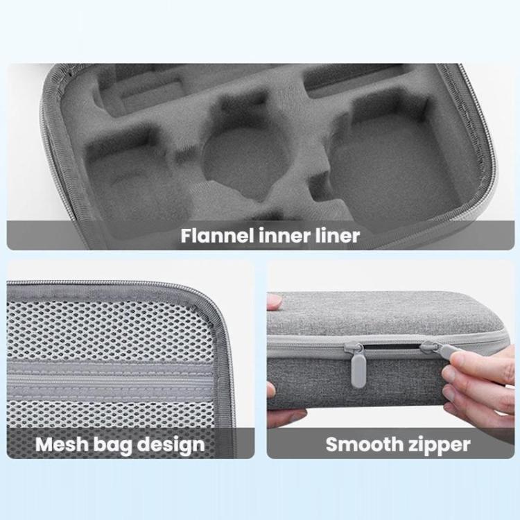 For Insta360 GO3 BRDRC Protection Portable Storage Bag - Gray