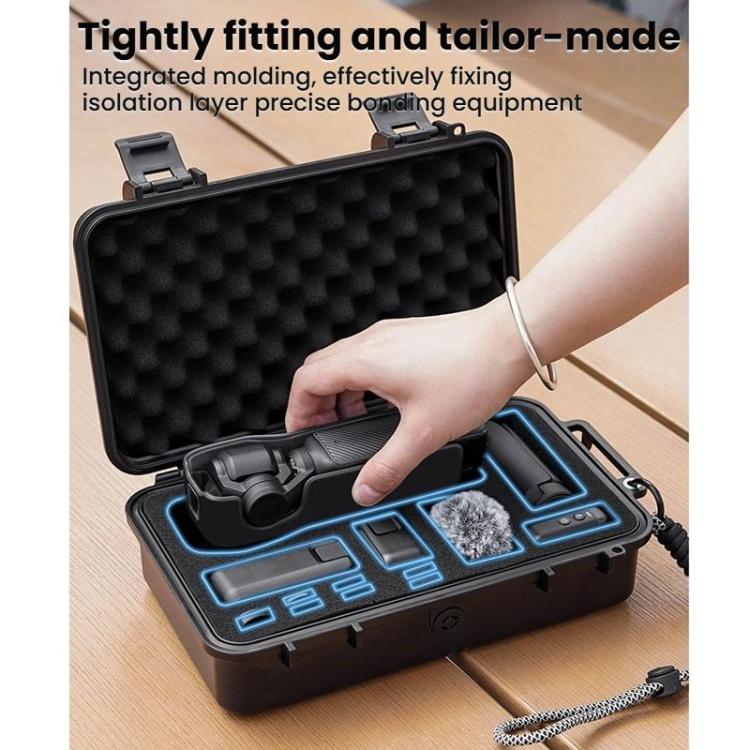 For DJI OSMO POCKET 3 BRDRC Portable Storage Safety Carrying Case - Black