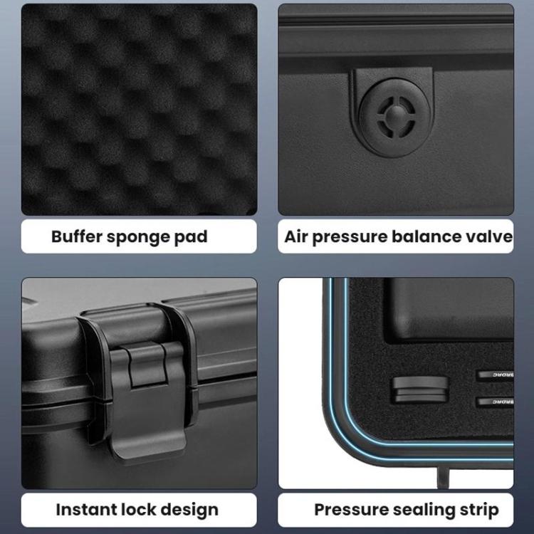 For DJI OSMO POCKET 3 BRDRC Portable Storage Safety Carrying Case - Black