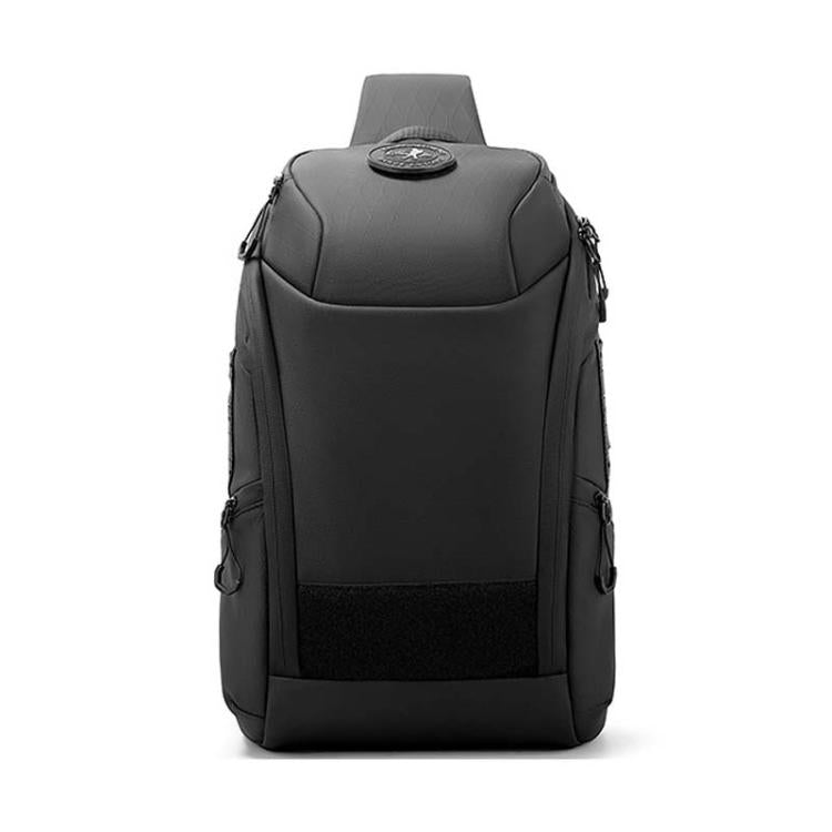BANGE FW-227 Men Outdoor Cycling Breast Pack Crossbody Bag Large Capacity Hiking Backpack - Black