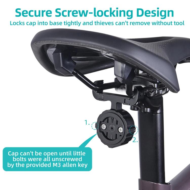 Bike Seat Mount For AirTag 2nd Gen / AirTag 1st Gen & Garmin Radar Bike Lights Magene L508 iGPS SR30 Tail Lights