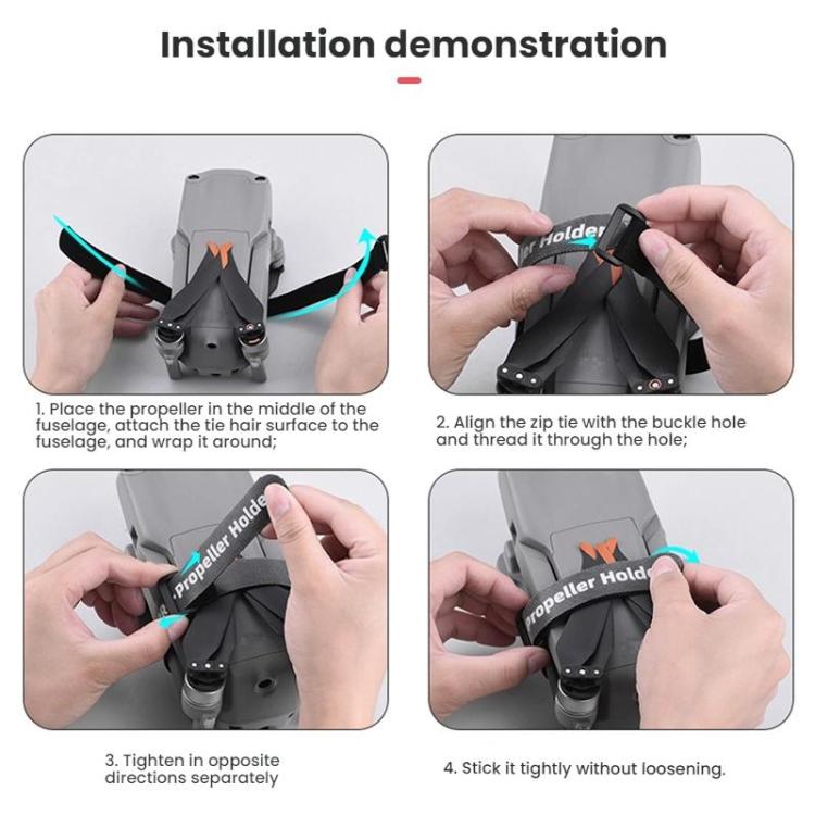 For DJI MAVIC AIR3/MINI 4PRO BRDRC Bandle Paddle - Black