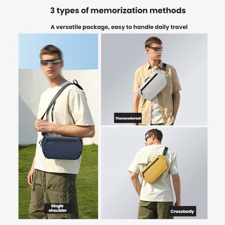BANGE BG-7851 Men Crossbody Bag Multifunctional Lightweight Casual Commuting Chest Pack Small Shoulder Bag