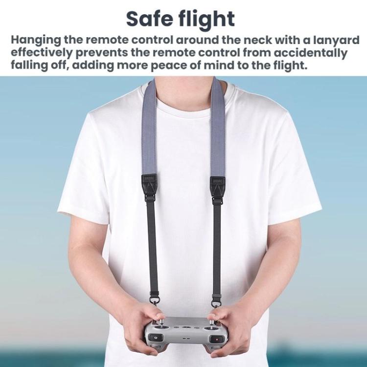 For DJI MINI 3/4 PRO/MAVIC 3 Classic BRDRC Screen Remote Control Strap - Gray/Brown