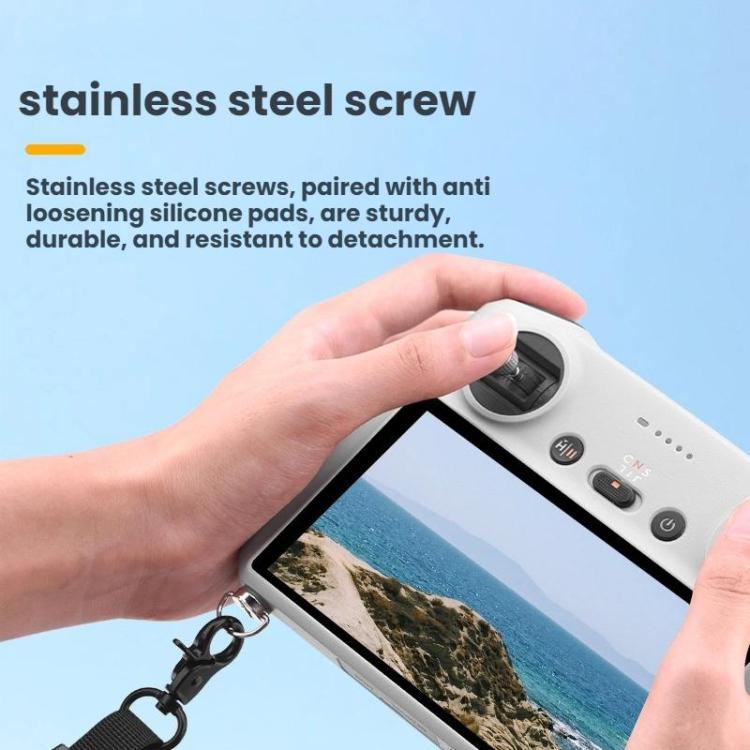 For DJI MINI 3/4 PRO/MAVIC 3 Classic BRDRC Screen Remote Control Strap - Gray/Brown