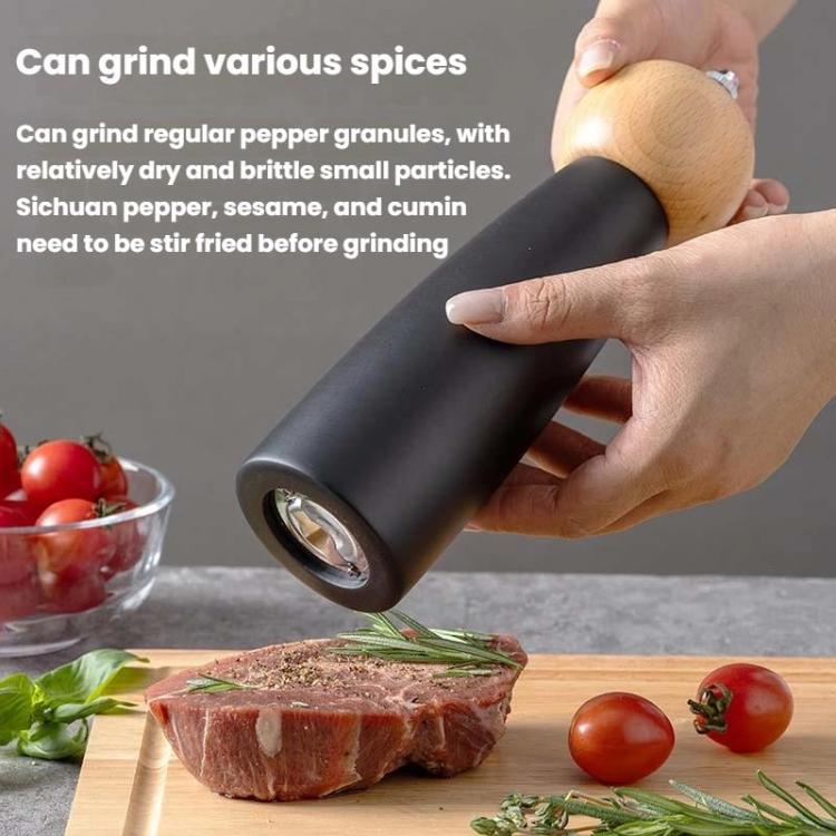 Round Head Manual Pepper Mill Ceramic Core Kitchen Tool, Spec: 8 inch With Box