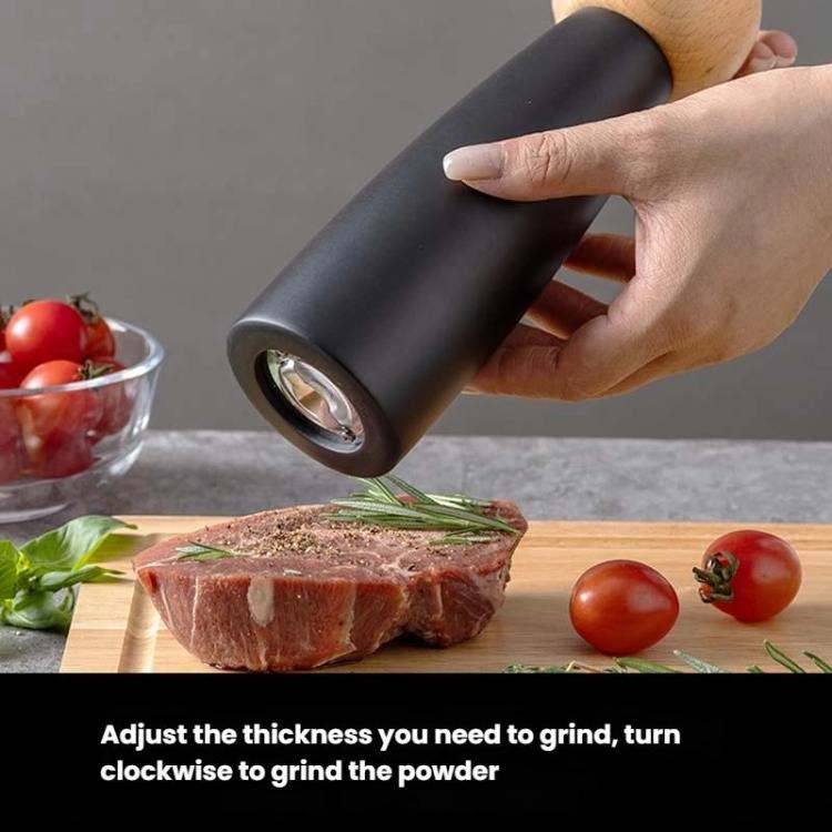 Round Head Manual Pepper Mill Ceramic Core Kitchen Tool, Spec: 8 inch With Box