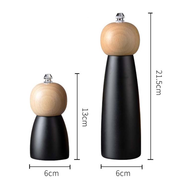 Round Head Manual Pepper Mill Ceramic Core Kitchen Tool, Spec: 8 inch With Box