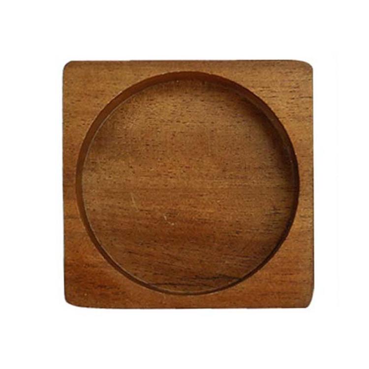 Wooden Base For Grinder Seasoning Product Storage Tray, Spec: Square