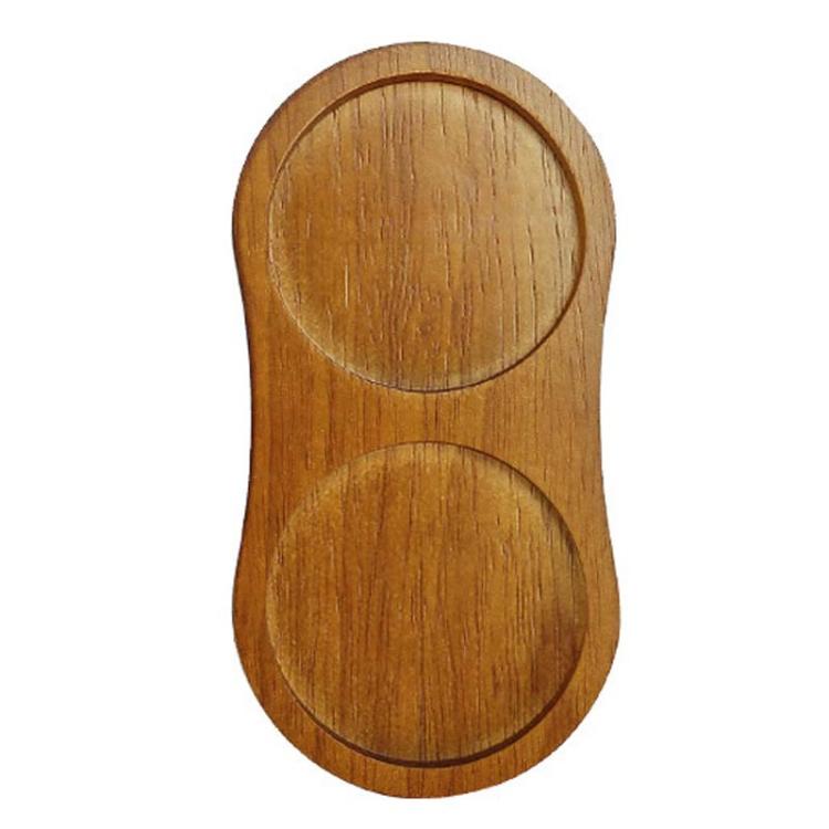 Wooden Base For Grinder Seasoning Product Storage Tray, Spec: Vintage Color 8-Letter