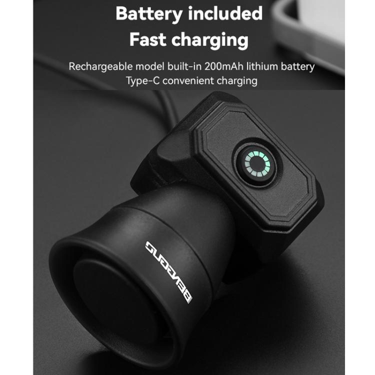 BENGGUO Bicycle Electronic Bell Mini Waterproof Cycling Equipment, Color: Battery Black