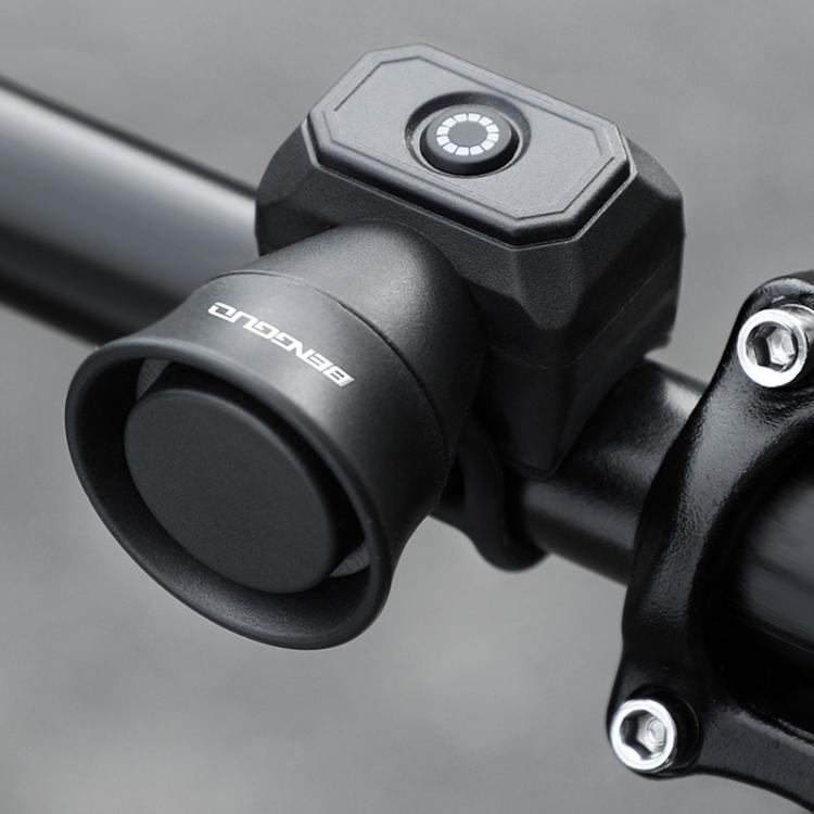 BENGGUO Bicycle Electronic Bell Mini Waterproof Cycling Equipment, Color: Charging Black