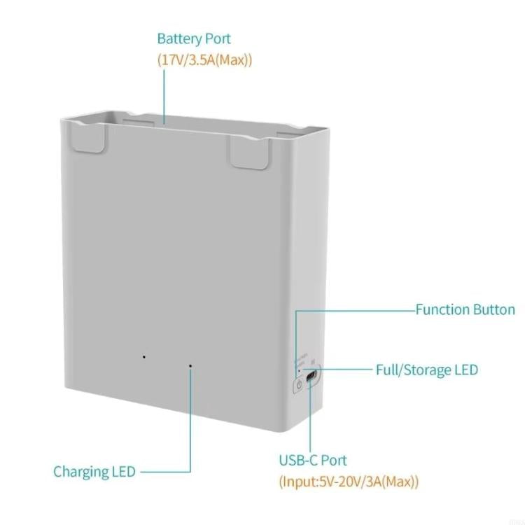 For DJI Avata 2 YX Dual-Channel Battery Charging Hub Smart Maintenance Station - Gray