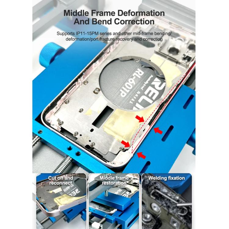 RELIFE RL-601P Mobile Phone Repair Middle Frame Corrector Deformed and Bent Side Frames and Back Covers Tool