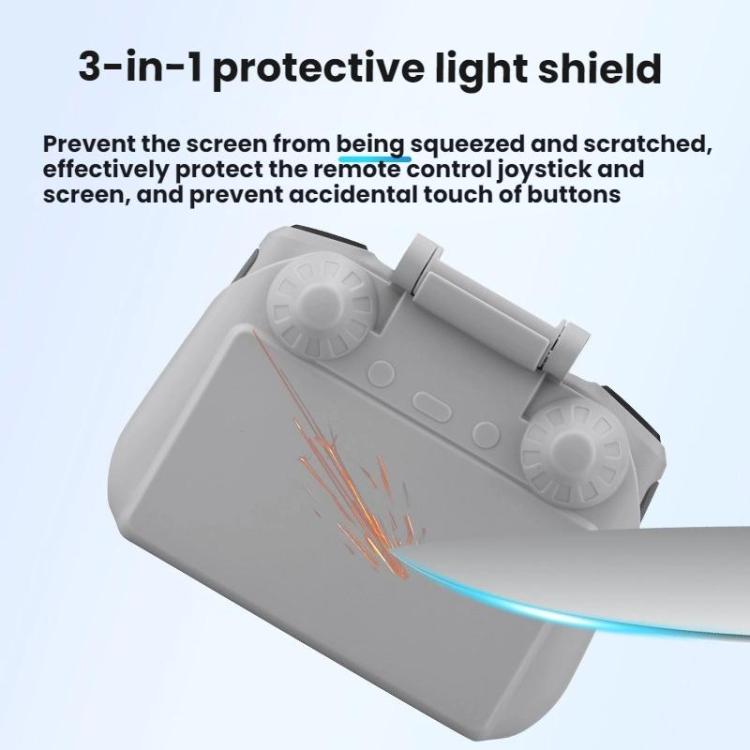 For DJI Mavic Air 2/Mavic 3 Pro BRDRC Remote Control Hood + Hanging Belt - 2pcs /Set