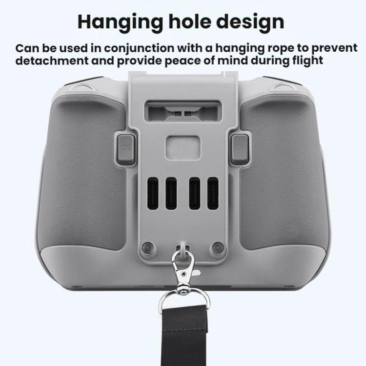 For DJI Mavic Air 2/Mavic 3 Pro BRDRC Remote Control Hood + Hanging Belt - 2pcs /Set