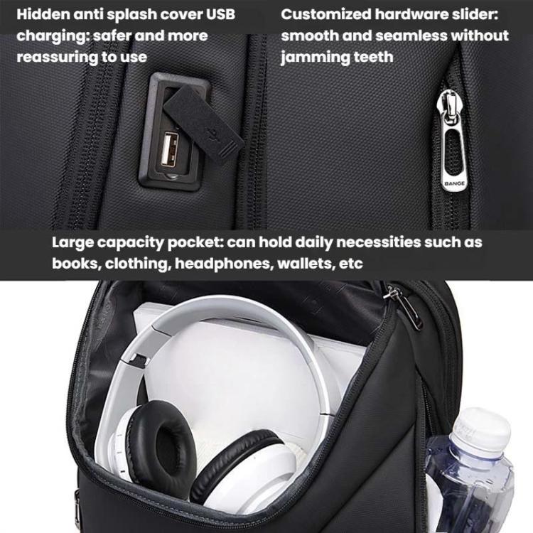 BANGE BG-2517 Men Business Pack Large Capacity Computer Travel Backpack