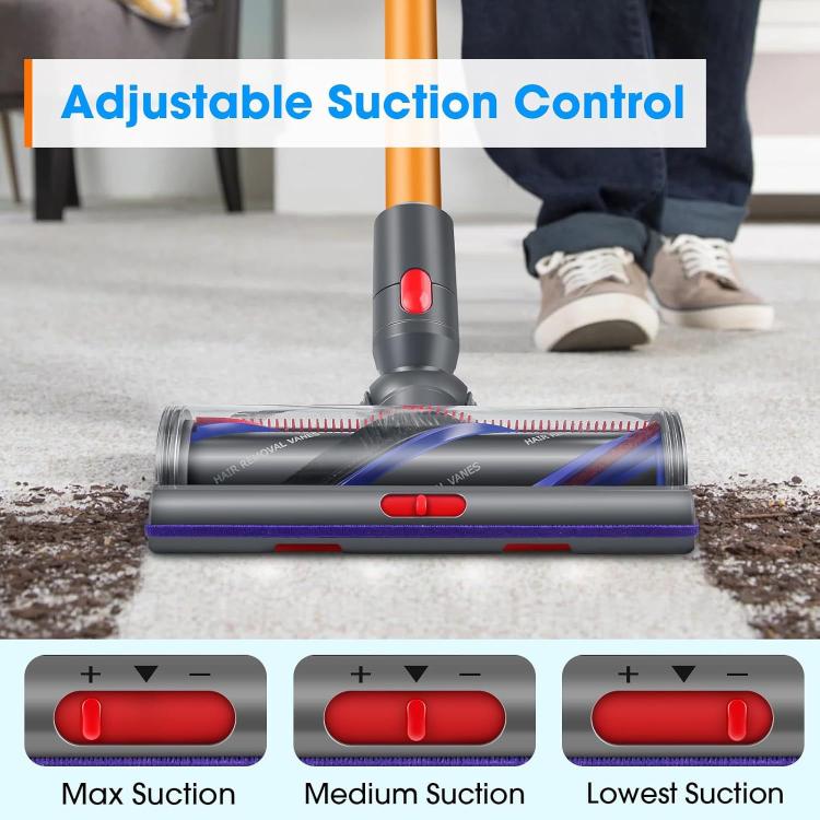 100W High-Torque Brush Head For Dyson V7/V8/V10/V11/V15 Vacuum Cleaner Adjustable Suction Power