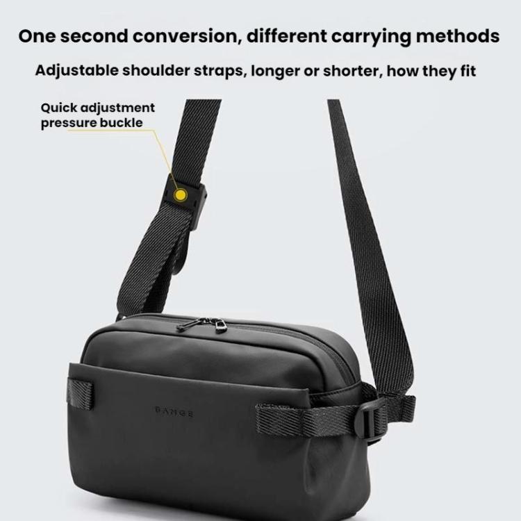 BANGE BG-7837 Men Commuter Durable Waist Bag Single Shoulder Crossbody Bag