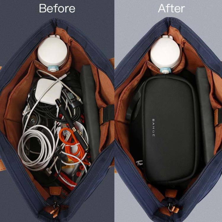 BANGE 3066 Small Data Cable Storage Bag Charger Electronic Accessories Handbag