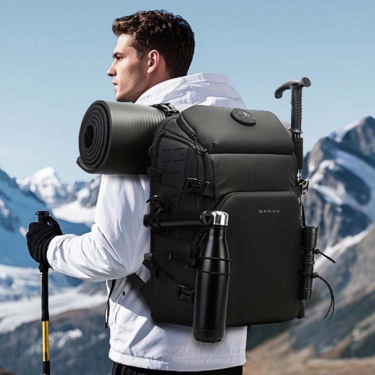 BANGE FW-230 Outdoor Adventure Backpack Multifunctional Hiking Cycling Bag - Black