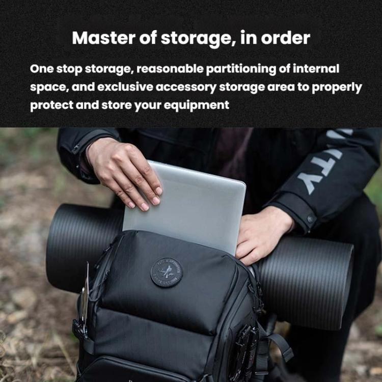 BANGE FW-230 Outdoor Adventure Backpack Multifunctional Hiking Cycling Bag - Black
