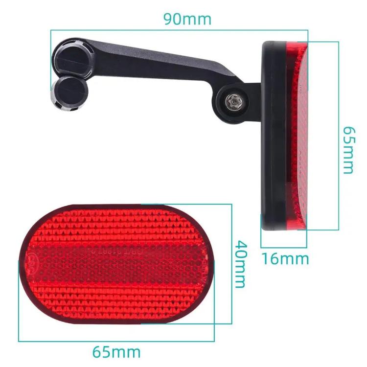 Bike Hidden Tracker Mount with Reflective Safety Taillight For AirTag 2nd Gen / AirTag 1st Gen/Samsung Galaxy SmartTag/Huawei Tag Holder - Black