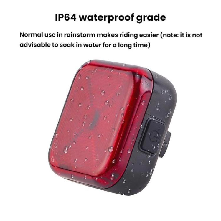 Seat Cushion Bicycle Charging Taillights Smart Brake Sensing Taillights Night Riding Waterproof Warning Lights