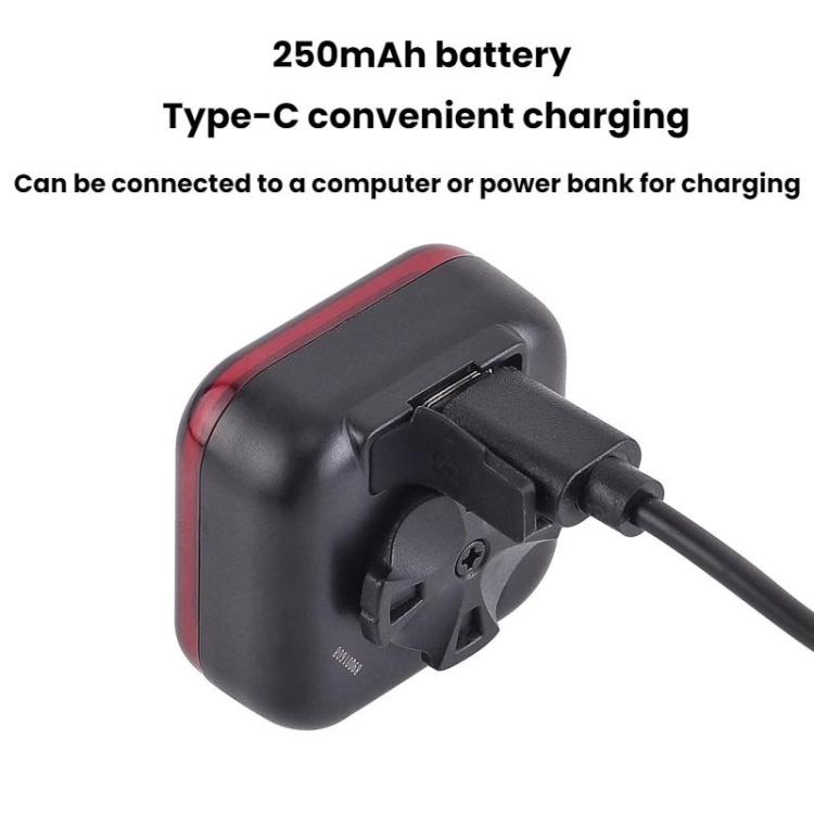 Seat Cushion Bicycle Charging Taillights Smart Brake Sensing Taillights Night Riding Waterproof Warning Lights