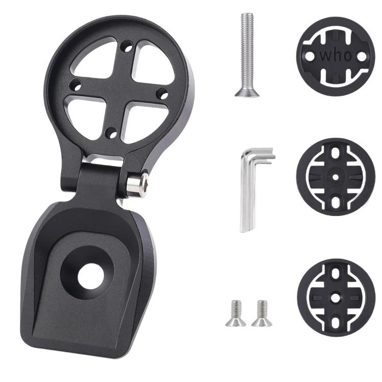 General Bicycle Handbar Meter Stand Mountain Bike Adjustable Odometer Extension Rack - Black