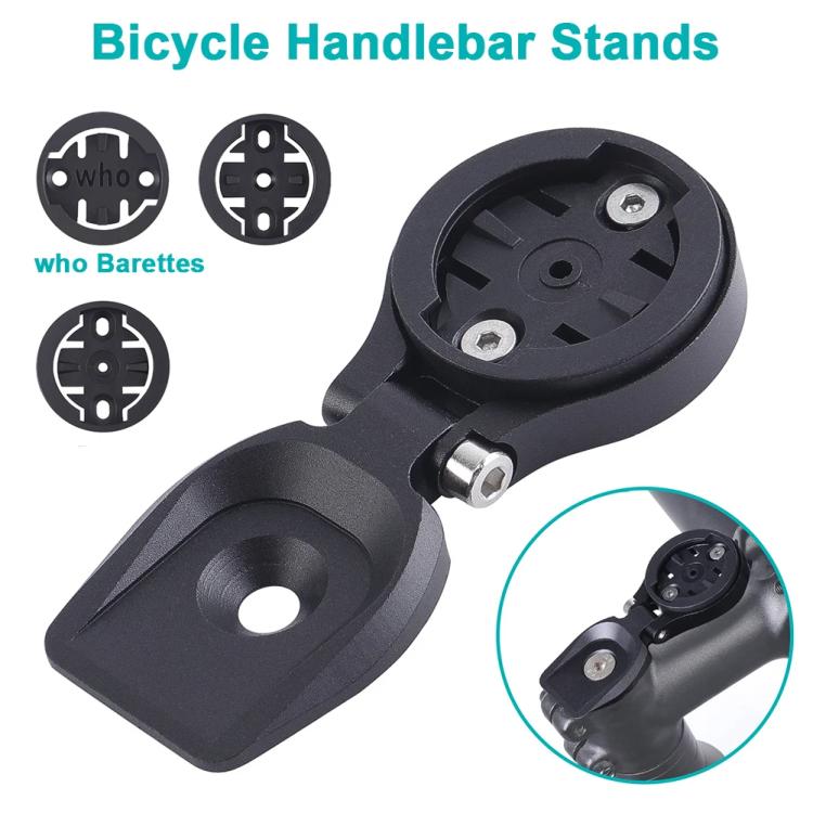 General Bicycle Handbar Meter Stand Mountain Bike Adjustable Odometer Extension Rack - Black