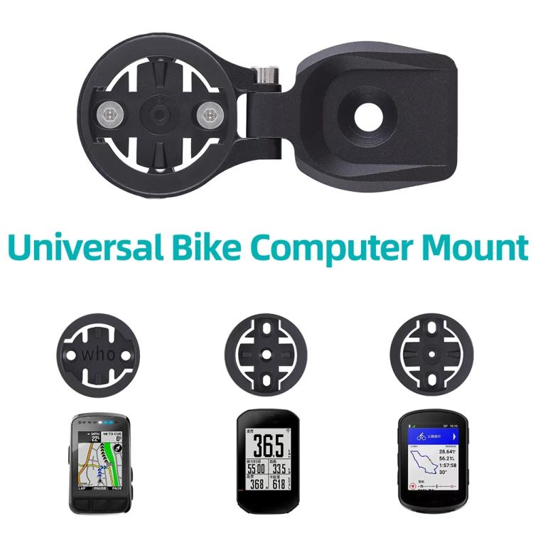 General Bicycle Handbar Meter Stand Mountain Bike Adjustable Odometer Extension Rack - Black