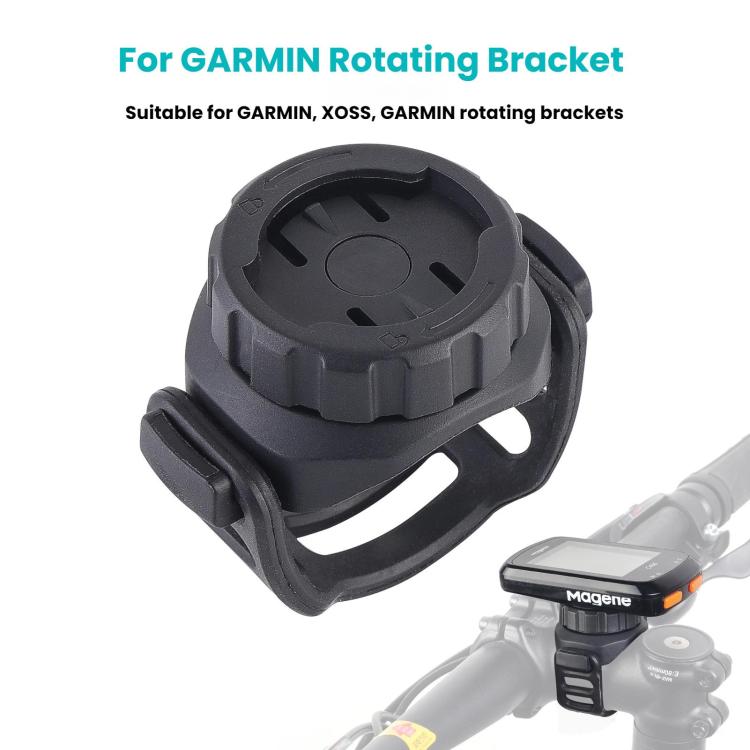 General Bicycle Meter Mounting Bracket 360-Degree Rotation Bike Computer Holder - Black