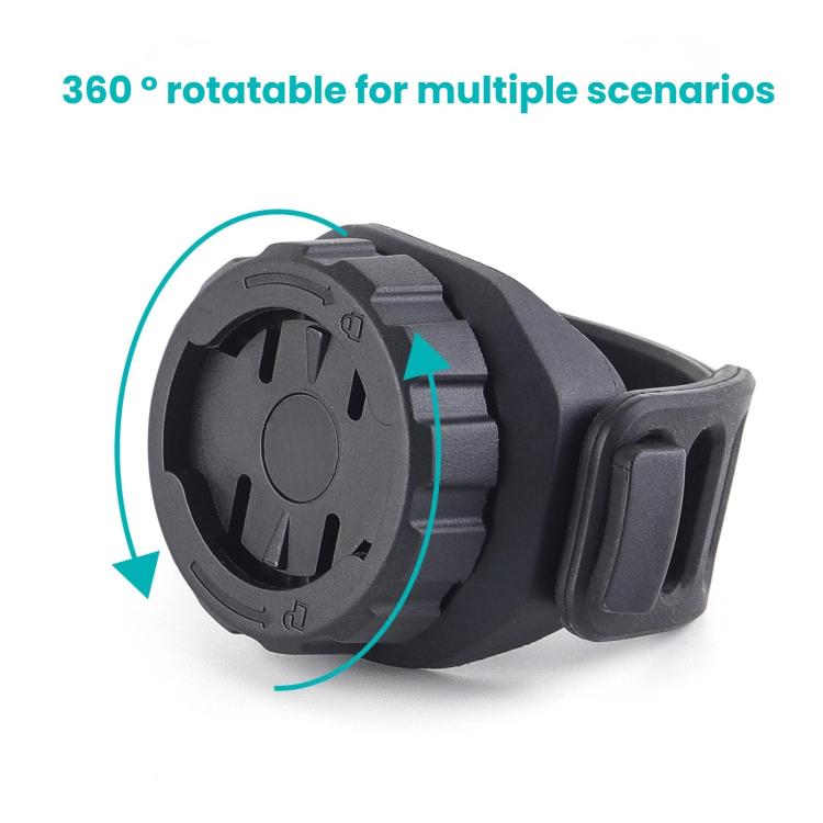 General Bicycle Meter Mounting Bracket 360-Degree Rotation Bike Computer Holder - Black